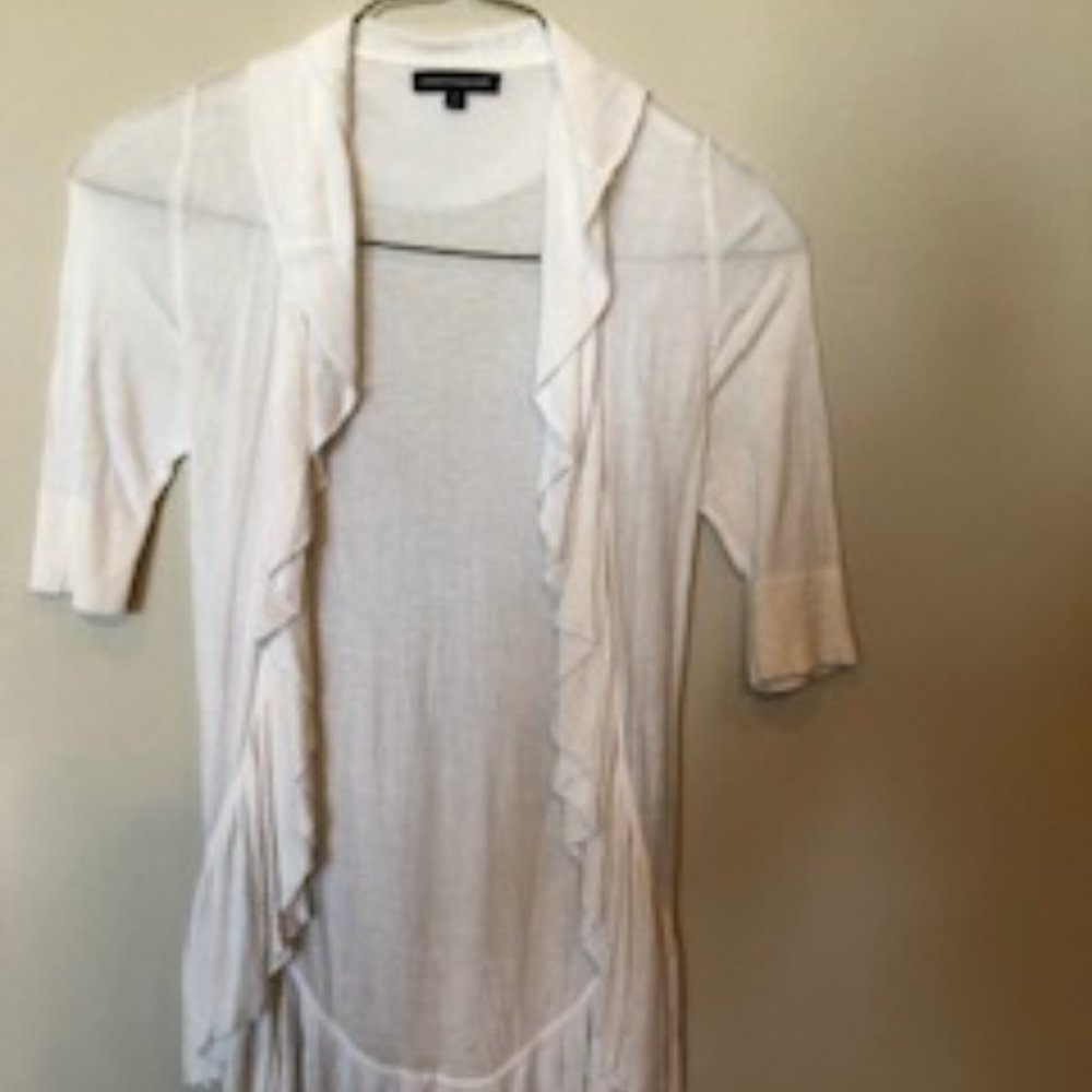 Express white cardigan